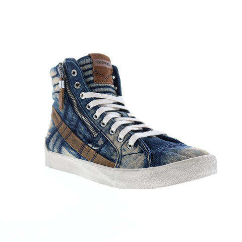 Diesel D-Velows D-String Plus Mens Blue Canvas Lifestyle Sneakers Shoes