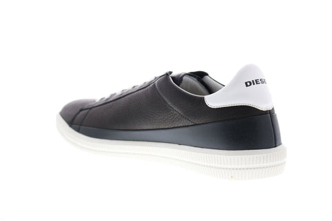 Diesel Dyneckt S-Naptik Mens Black Leather Lace Up Lifestyle Sneakers Shoes