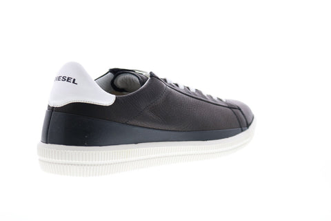 Diesel Dyneckt S-Naptik Mens Black Leather Lace Up Lifestyle Sneakers Shoes