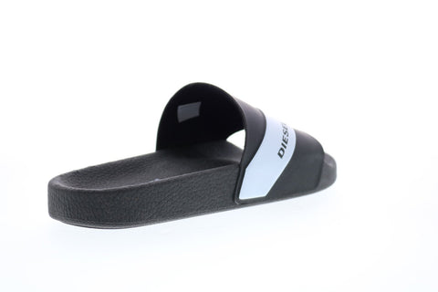 Diesel A-Lohaa Sa-Maral Y01328-P1402-H5987 Mens Black Slides Sandals Shoes