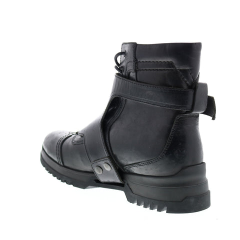 Diesel Edgekore D-Klosure Mens Black Leather Casual Dress Boots