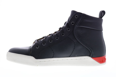Diesel Tempus S-Marquise Mens Black Leather Lifestyle Sneakers Shoes