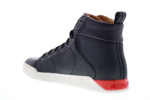 Diesel Tempus S-Marquise Mens Black Leather Lifestyle Sneakers Shoes