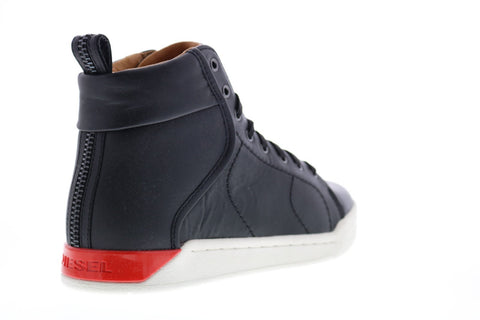 Diesel Tempus S-Marquise Mens Black Leather Lifestyle Sneakers Shoes