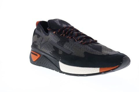 Diesel Skb S-Kby Mens Black Canvas Lace Up Lifestyle Sneakers Shoes