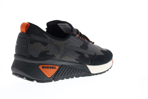 Diesel Skb S-Kby Mens Black Canvas Lace Up Lifestyle Sneakers Shoes