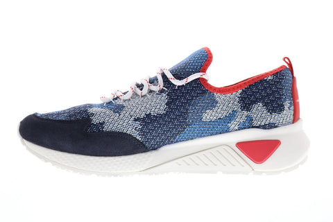 Diesel Skb S-Kby Mens Blue Caanvas Lace Up Lifestyle Sneakers Shoes