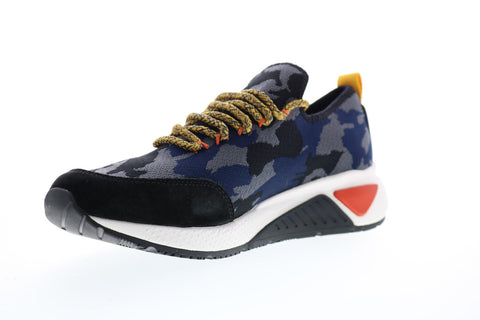 Diesel Skb S-Kby Mens Blue Canvas Casual Lace Up Fashion Sneakers Shoes