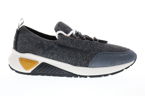 Diesel Skb S-Kby Mens Gray Canvas Lace Up Lifestyle Sneakers Shoes