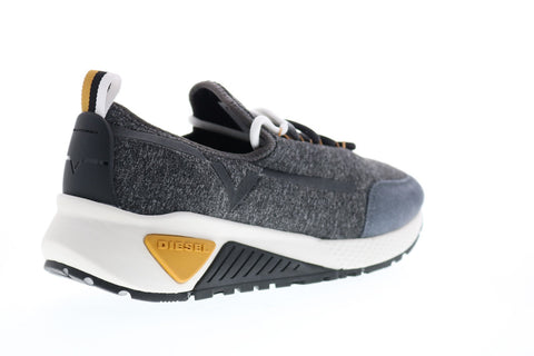 Diesel Skb S-Kby Mens Gray Canvas Lace Up Lifestyle Sneakers Shoes