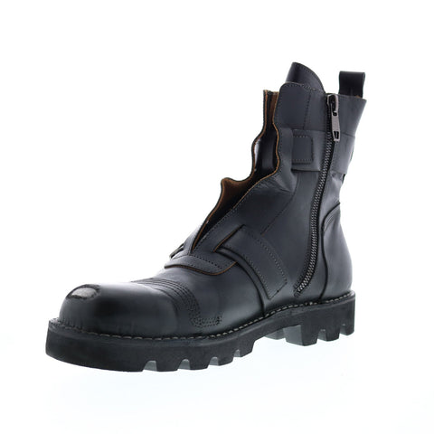 Diesel Hardkor Steel Bc Mens Black Leather Strap Casual Dress Boots