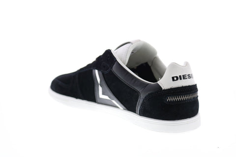 Diesel Happy Hours S-Alloy Mens Black Suede Lace Up Lifestyle Sneakers Shoes