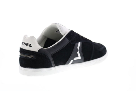 Diesel Happy Hours S-Alloy Mens Black Suede Lace Up Lifestyle Sneakers Shoes