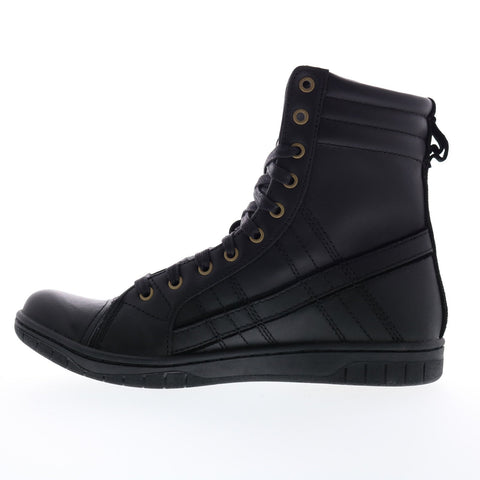 Diesel Tatradium D-Valadium Mens Black Leather Casual Fashion Sneakers Shoes