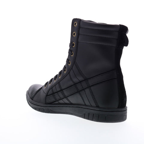 Diesel Tatradium D-Valadium Mens Black Leather Casual Fashion Sneakers Shoes
