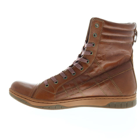 Diesel D-Valadium Y01606-PR623-T2262 Mens Brown Leather Casual Dress Boots Shoes