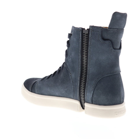 Diesel S-Nentish HBD Y01658-P1609-T8013 Mens Blue Suede High Top Sneakers Shoes