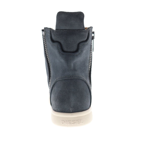 Diesel S-Nentish HBD Y01658-P1609-T8013 Mens Blue Suede High Top Sneakers Shoes