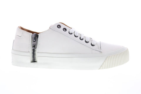 Diesel Zip-Turf S-Voyage Low Mens White Leather Lifestyle Sneakers Shoes