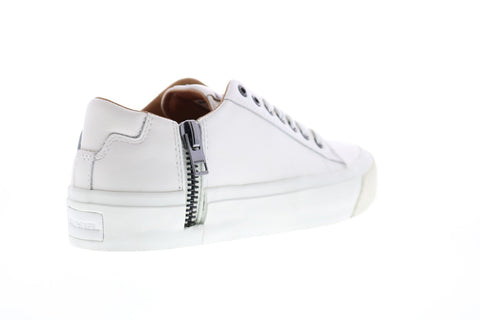 Diesel Zip-Turf S-Voyage Low Mens White Leather Lifestyle Sneakers Shoes