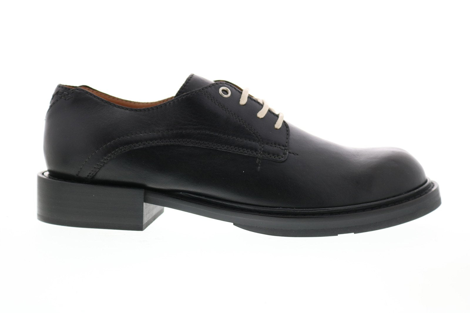 Diesel Black Leather Lace-Up Oxfords Diesel D-Hammer-Derby shoes in textured leather - Lace Ups  main image 2