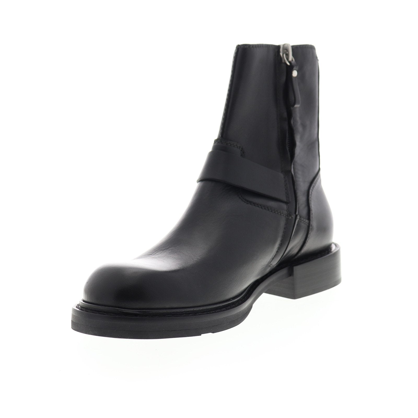 Diesel Jack D-Jack Buckle Zip Mens Black Leather High Top Casual