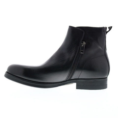 Diesel D-Vicious Chzip Mens Black Leather Zipper Casual Dress Boots