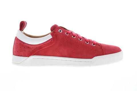 Diesel Tempus S-Marquise Low Mens Red Suede Lace Up Lifestyle Sneakers Shoes