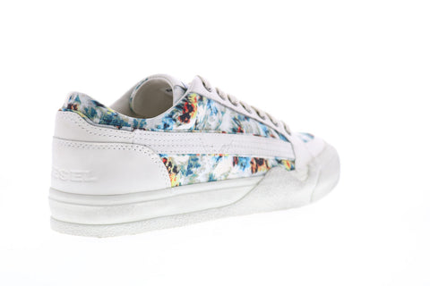 Diesel S-Grindd Low Lace Mens White Canvas Lifestyle Sneakers Shoes