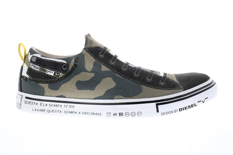 Diesel S-Diesel Maginee Low Mens Green Canvas Lifestyle Sneakers Shoes