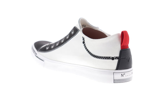 Diesel S-Diesel Imaginee Low Slip On Mens White Canvas Slip On Sneakers Shoes