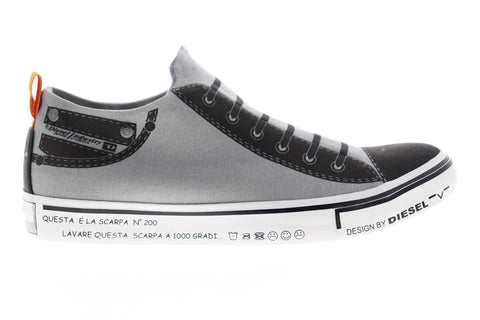 Diesel S-Imaginee Low Slip Y01700-PR238-T8084 Mens Gray Slip On Sneakers Shoes