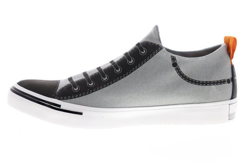 Diesel S-Imaginee Low Slip Y01700-PR238-T8084 Mens Gray Slip On Sneakers Shoes