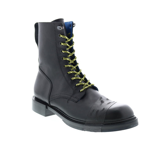 Diesel D-Jack Cb Y01709-P1637-T8013 Mens Black Leather Lace Up Boots