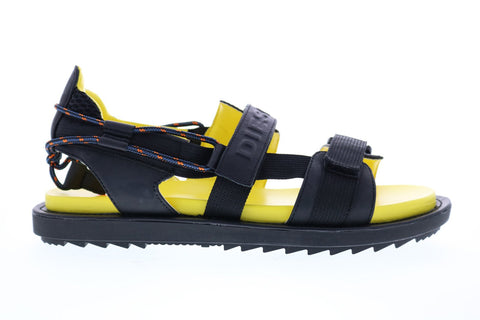 Diesel Sa-Berlin Sand Fss Mens Black Synthetic Strap Sport Sandals Shoes