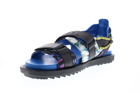 Diesel Sa-Berlin Sand Fss Mens Red Leather Strap Sport Sandals Shoes