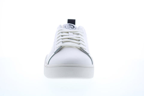 Diesel Clever S-Clever Low Mens White Leather Casual Fashion Sneakers Shoes
