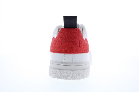 Diesel Clever S-Clever Low Mens White Leather Casual Fashion Sneakers Shoes