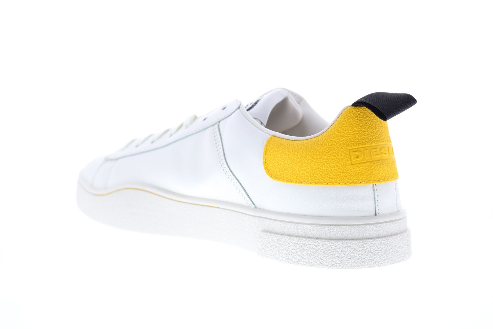 Diesel S-Clever Low Mens White Leather Lace Up Lifestyle Sneakers