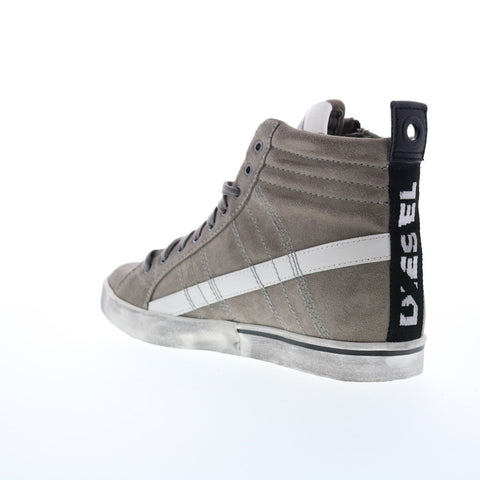 Diesel D-Velows Mid Lace Mens Gray Suede Lace Up Lifestyle Sneakers Shoes