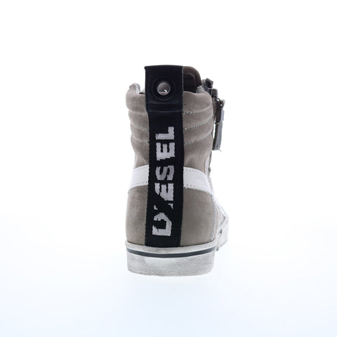 Diesel D-Velows Mid Lace Mens Gray Suede Lace Up Lifestyle Sneakers Shoes