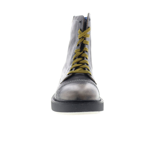 Diesel D-Cage DBB Y01775-P0134-T8013 Mens Black Leather Casual Dress Boots Shoes