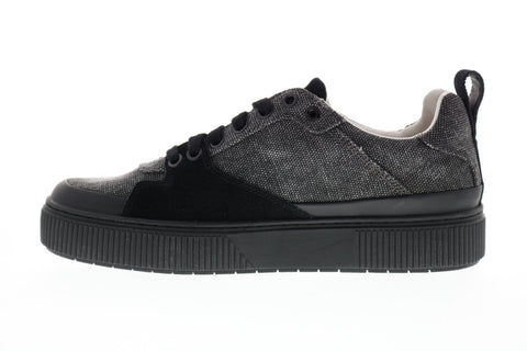 Diesel S-Danny Lc Mens Black Canvas Lace Up Lifestyle Sneakers Shoes