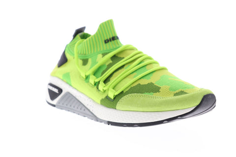 Diesel S-KB SL Y01917-P2166-H7111 Mens Green Canvas Athletic Running Shoes