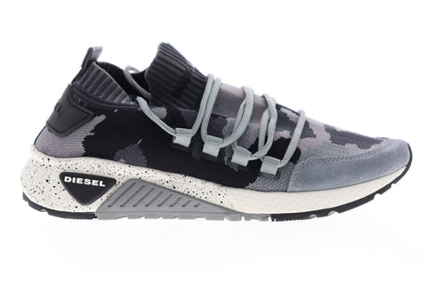 Diesel S-KB SL Y01917-P2166-H7196 Mens Gray Canvas Athletic Running Shoes