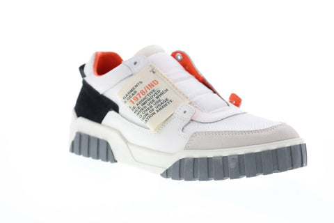 Diesel S-Le Rua On Mens White Leather Lace Up Lifestyle Sneakers Shoes