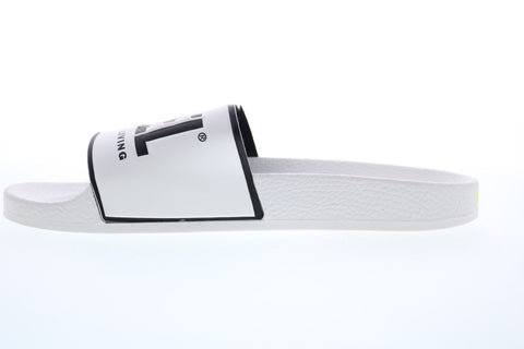 Diesel Valla Sa-Valla Mens White Synthetic Slip On Slides Sandals Shoes