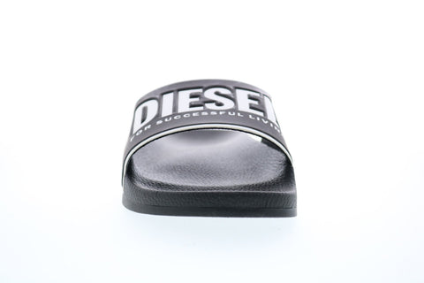 Diesel Valla Sa-Valla Mens Black Synthetic Slip On Slides Sandals Shoes