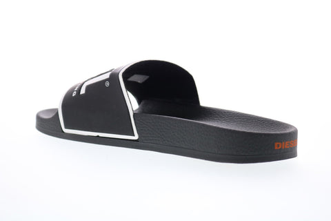 Diesel Valla Sa-Valla Mens Black Synthetic Slip On Slides Sandals Shoes