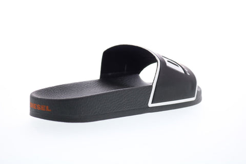 Diesel Valla Sa-Valla Mens Black Synthetic Slip On Slides Sandals Shoes